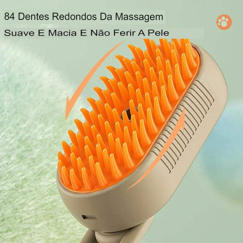 3 Em 1 Escova A Vapor Para Gato/Cachorro Pente de massagem para remoção de pêlos a vapor para animais de estimação - HalloStore