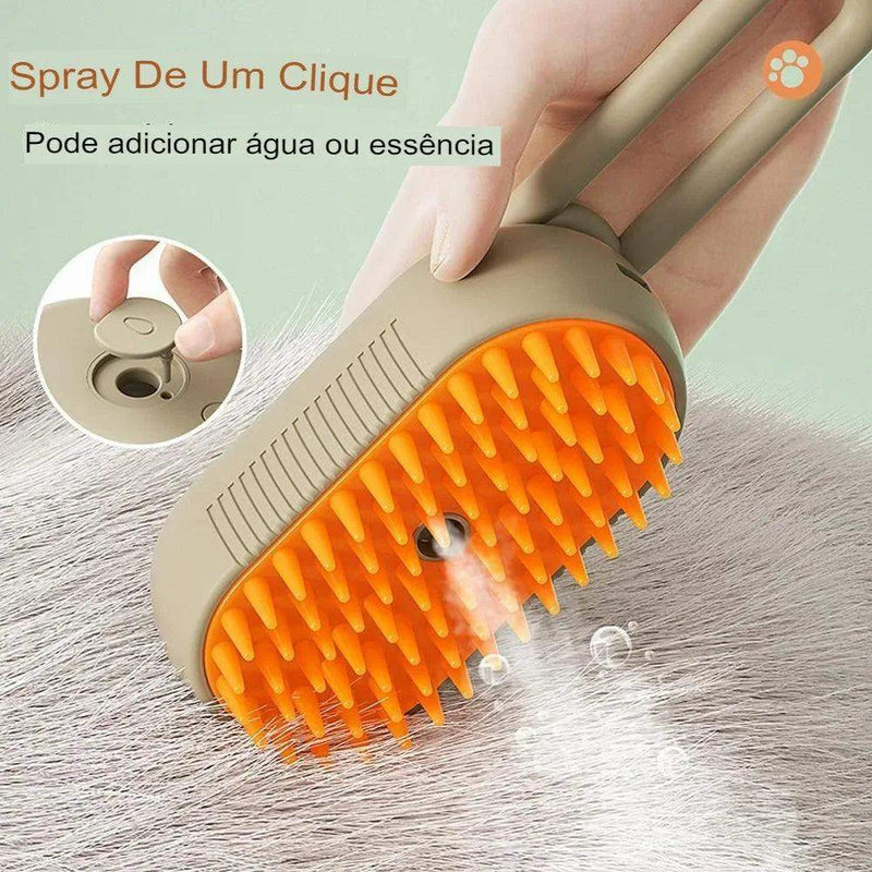 3 Em 1 Escova A Vapor Para Gato/Cachorro Pente de massagem para remoção de pêlos a vapor para animais de estimação - HalloStore