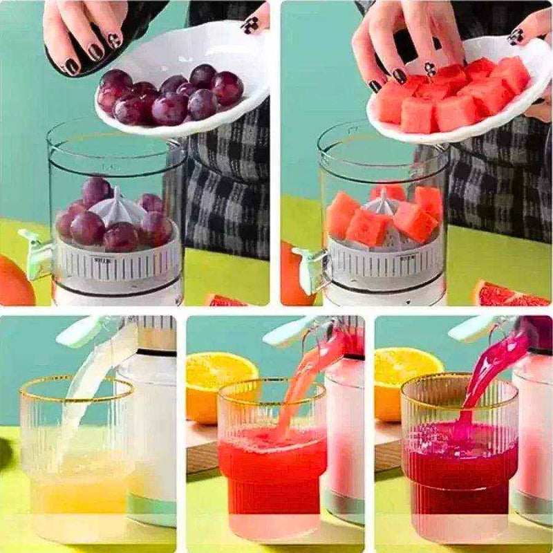 Espremedor Portátil Automático Elétrico de Frutas Laranja, Maçã, Tangerina, Melancia, Uva - HalloStore