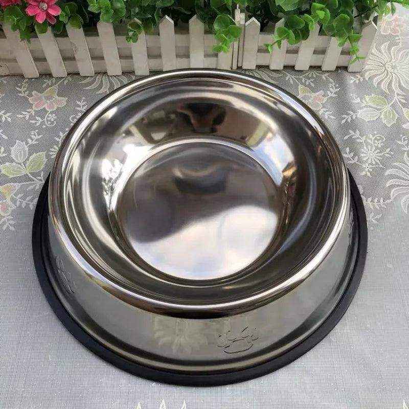 Comedouro Bebedouro Inox Antiderrapante Para Pet Cachorro. - HalloStore