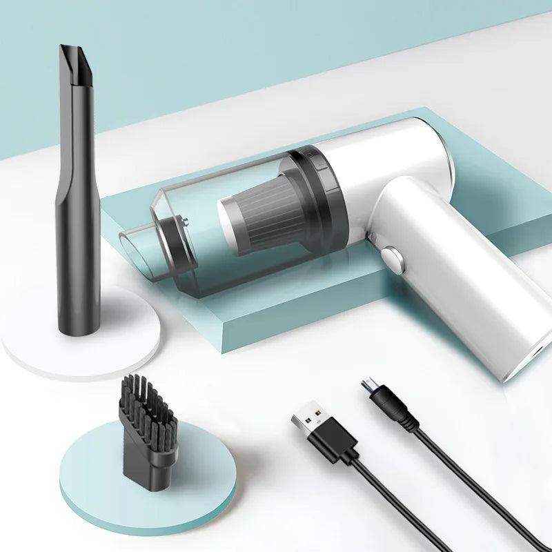Mini Aspirador De Pó Usb Portátil Completo Linha Premium Carro E Casa - HalloStore