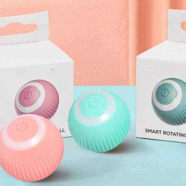 Bola mágica rolante automática para gato, Brinquedos inteligentes interativos - HalloStore