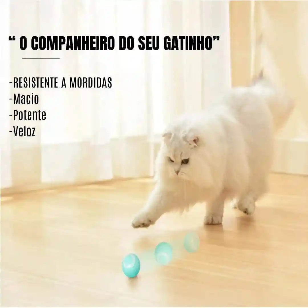Bola mágica rolante automática para gato, Brinquedos inteligentes interativos - HalloStore