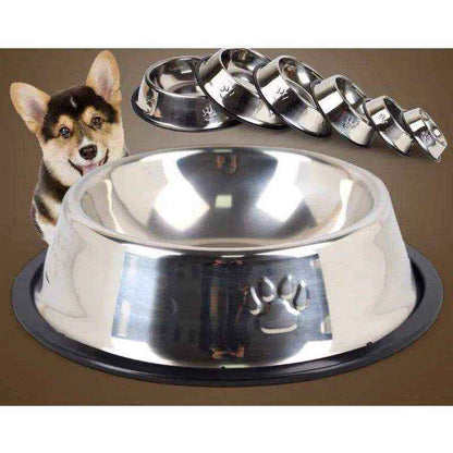 Comedouro Bebedouro Inox Antiderrapante Para Pet Cachorro. - HalloStore