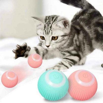 Bola mágica rolante automática para gato, Brinquedos inteligentes interativos - HalloStore