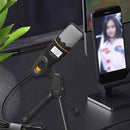 DAFUSHOP Microfone Condensador Omnidirecional P/ PC Notebook Celular Youtuber Gamer + Tripé De Alta Qualidade - HalloStore