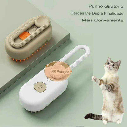 3 Em 1 Escova A Vapor Para Gato/Cachorro Pente de massagem para remoção de pêlos a vapor para animais de estimação - HalloStore
