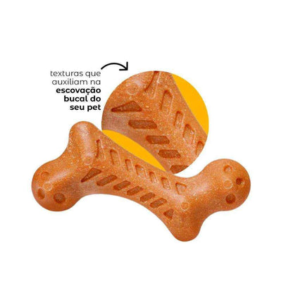 Osso Mordedor Massageador Brinquedo Para Cães Pets Anti-Stress - HalloStore