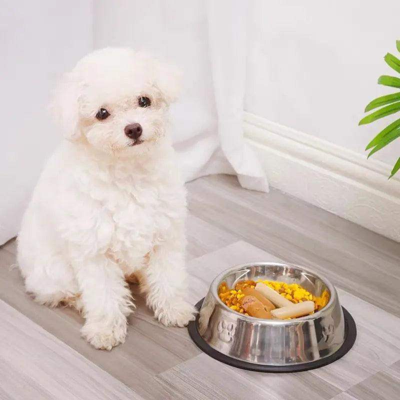 Comedouro Bebedouro Inox Antiderrapante Para Pet Cachorro. - HalloStore