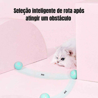 Bola mágica rolante automática para gato, Brinquedos inteligentes interativos - HalloStore