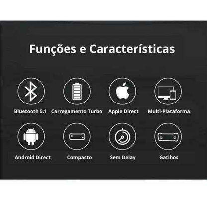 Controle Gamepad Bluetooth - Android/Iphone - HalloStore