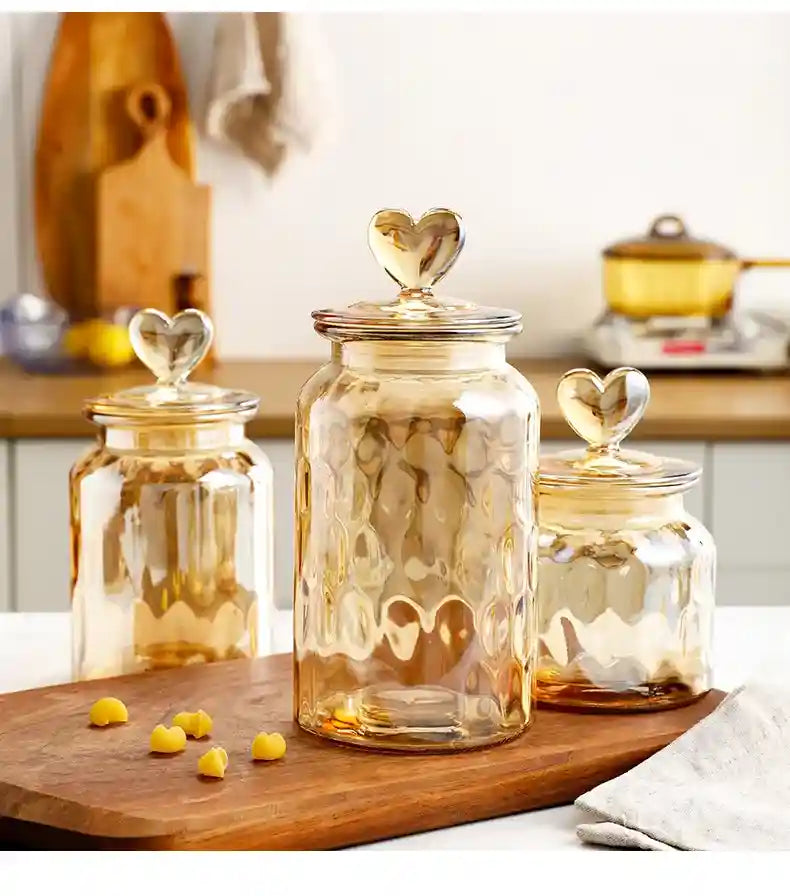 🏷️ Potes de Vidro Herméticos com Vedação de Silicone – Armazenamento Seguro e Elegante para Seus Alimentos