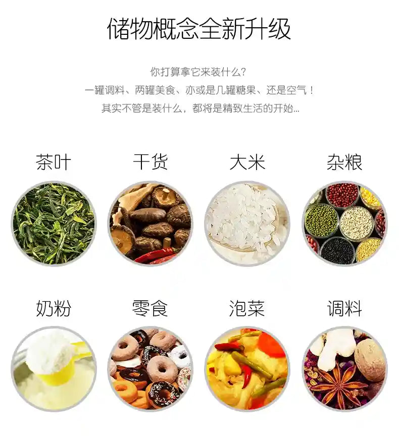 🏷️ Potes de Vidro Herméticos com Vedação de Silicone – Armazenamento Seguro e Elegante para Seus Alimentos