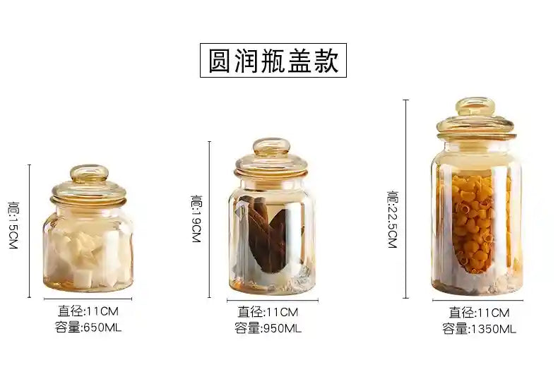 🏷️ Potes de Vidro Herméticos com Vedação de Silicone – Armazenamento Seguro e Elegante para Seus Alimentos