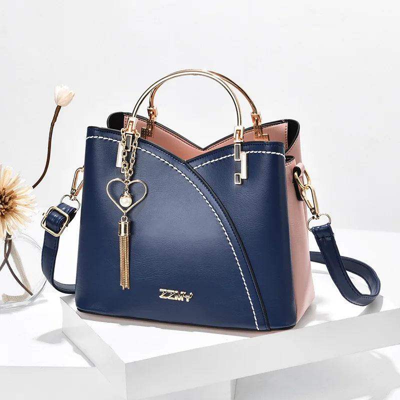 Bolsa De Ombro Elegante E Clássica Com Pingent - HalloStore