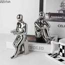 Aparador de Livros Decorativo em Cerâmica – Ideal para Escritório, Sala e Decoração Moderna