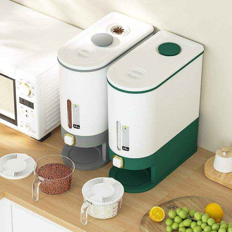 Dispenser de Arroz | Mantenha seu Arroz Fresco e Bem Organizado! - HalloStore