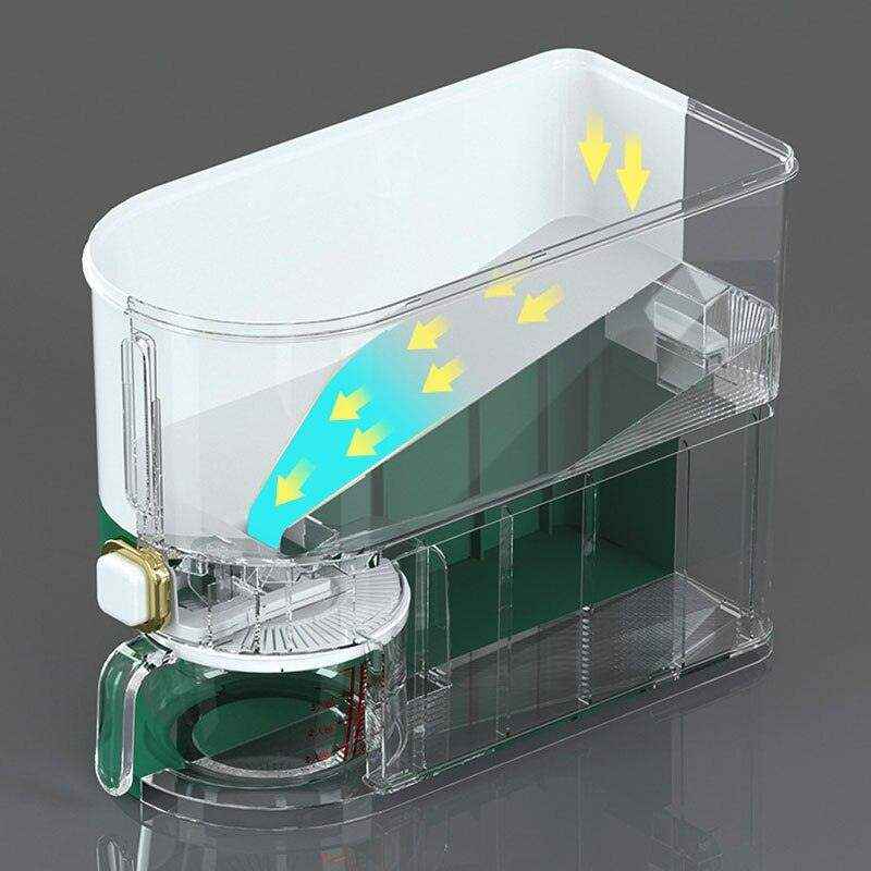 Dispenser de Arroz | Mantenha seu Arroz Fresco e Bem Organizado! - HalloStore