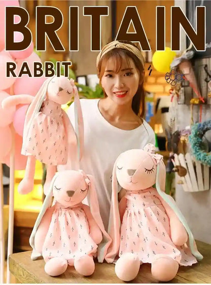 Pelúcia Infantil Coelho Orelhas Longas Lenogue