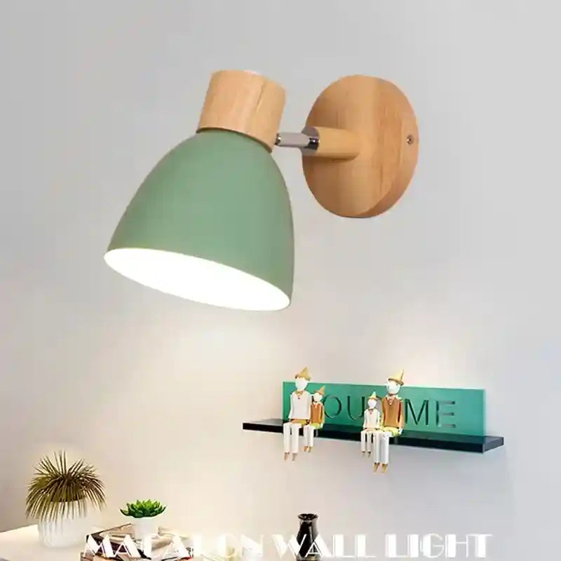 Luminária de Parede LED em Madeira Estilo Nórdico –  | HalloStore