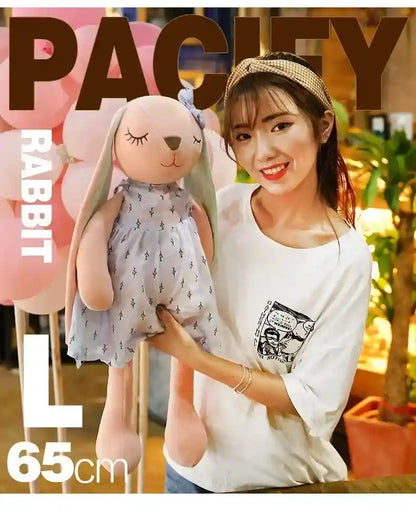 Pelúcia Infantil Coelho Orelhas Longas Lenogue