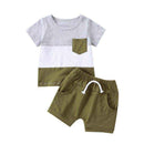Conjunto de roupa infantil masculino moda verão - HalloStore