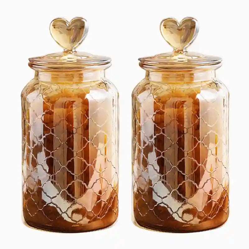 🏷️ Potes de Vidro Herméticos com Vedação de Silicone – Armazenamento Seguro e Elegante para Seus Alimentos