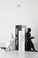 Aparador de Livros Decorativo em Cerâmica – Ideal para Escritório, Sala e Decoração Moderna