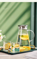 Jarra de Vidro Borossilicato 2L com Tampa -Ideal para Sucos, Água, Chá e Bebidas Geladas | HalloStore