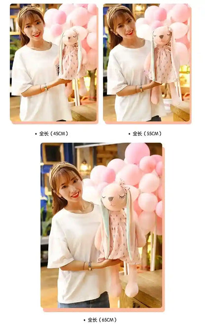 Pelúcia Infantil Coelho Orelhas Longas Lenogue