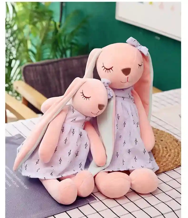 Pelúcia Infantil Coelho Orelhas Longas Lenogue