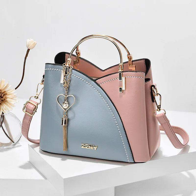 Bolsa De Ombro Elegante E Clássica Com Pingent - HalloStore