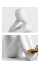 Aparador de Livros Decorativo em Cerâmica – Ideal para Escritório, Sala e Decoração Moderna