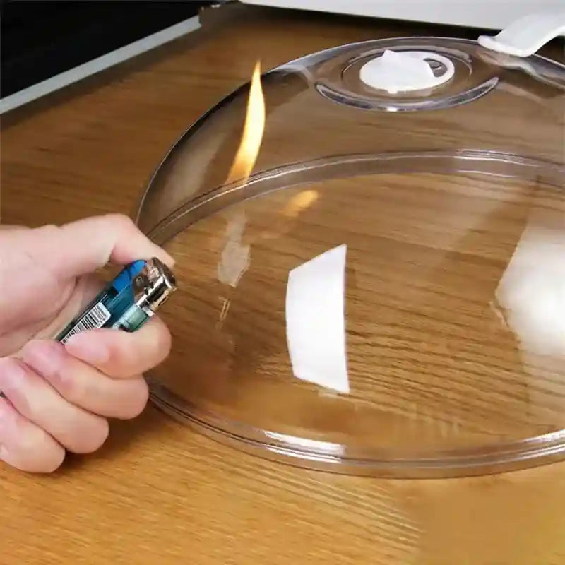 Tampa Anti-Respingos para Micro-ondas e Forno com Saída de Vapor – Praticidade, Limpeza e Segurança na Cozinha!