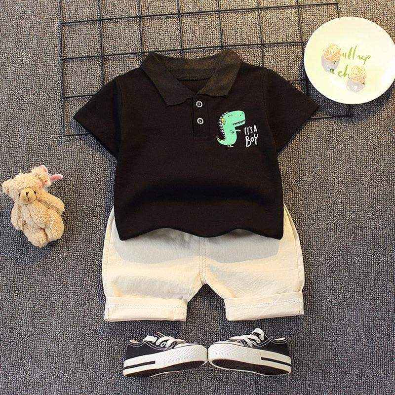 Conjunto Infantil Masculino de algodão -Estilo Casual - HalloStore
