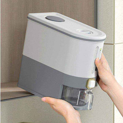 Dispenser de Arroz | Mantenha seu Arroz Fresco e Bem Organizado! - HalloStore