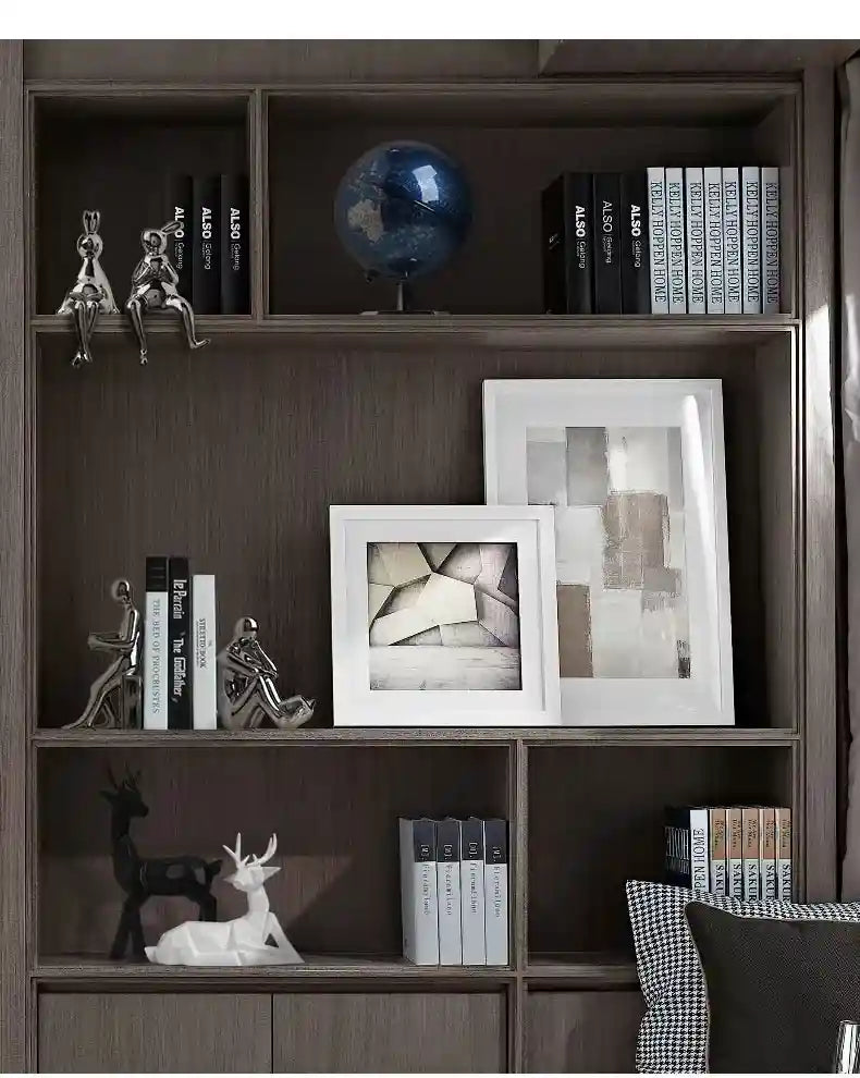 Aparador de Livros Decorativo em Cerâmica – Ideal para Escritório, Sala e Decoração Moderna