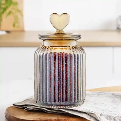 🏷️ Potes de Vidro Herméticos com Vedação de Silicone – Armazenamento Seguro e Elegante para Seus Alimentos