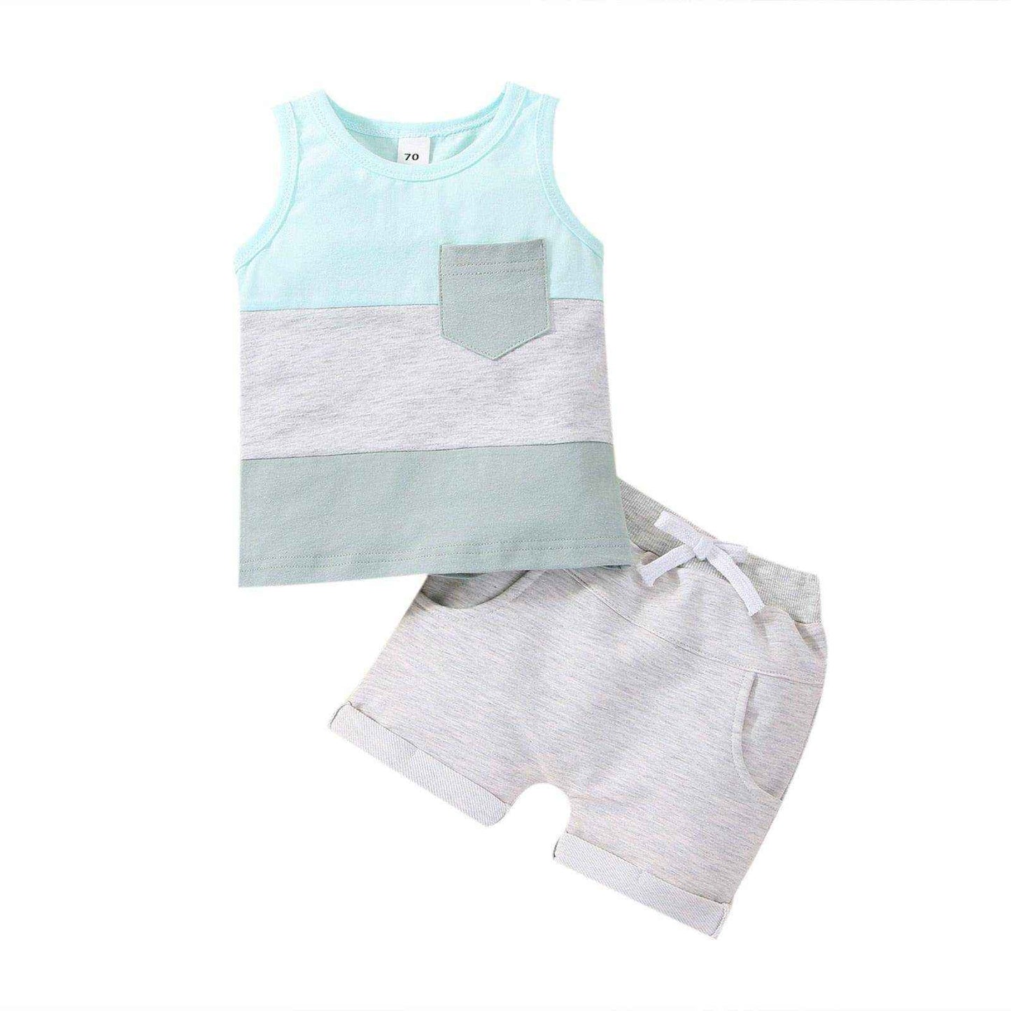 Conjunto de roupa infantil masculino moda verão - HalloStore