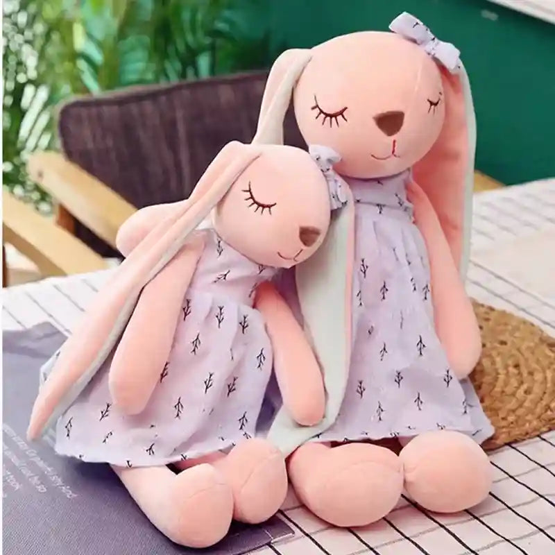 Pelúcia Infantil Coelho Orelhas Longas Lenogue