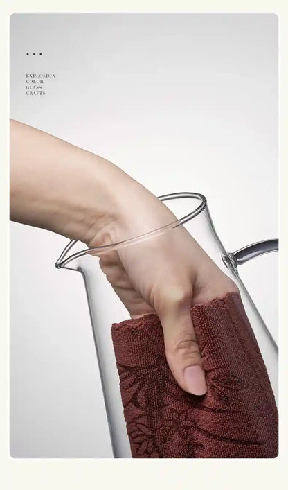 Jarra de Vidro Borossilicato 2L com Tampa -Ideal para Sucos, Água, Chá e Bebidas Geladas | HalloStore