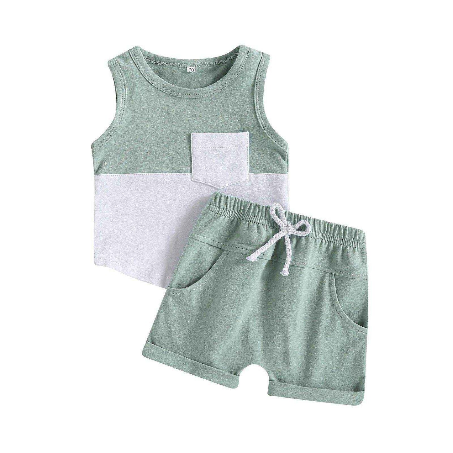 Conjunto de roupa infantil masculino moda verão - HalloStore