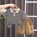 Conjunto Infantil Masculino de algodão -Estilo Casual - HalloStore