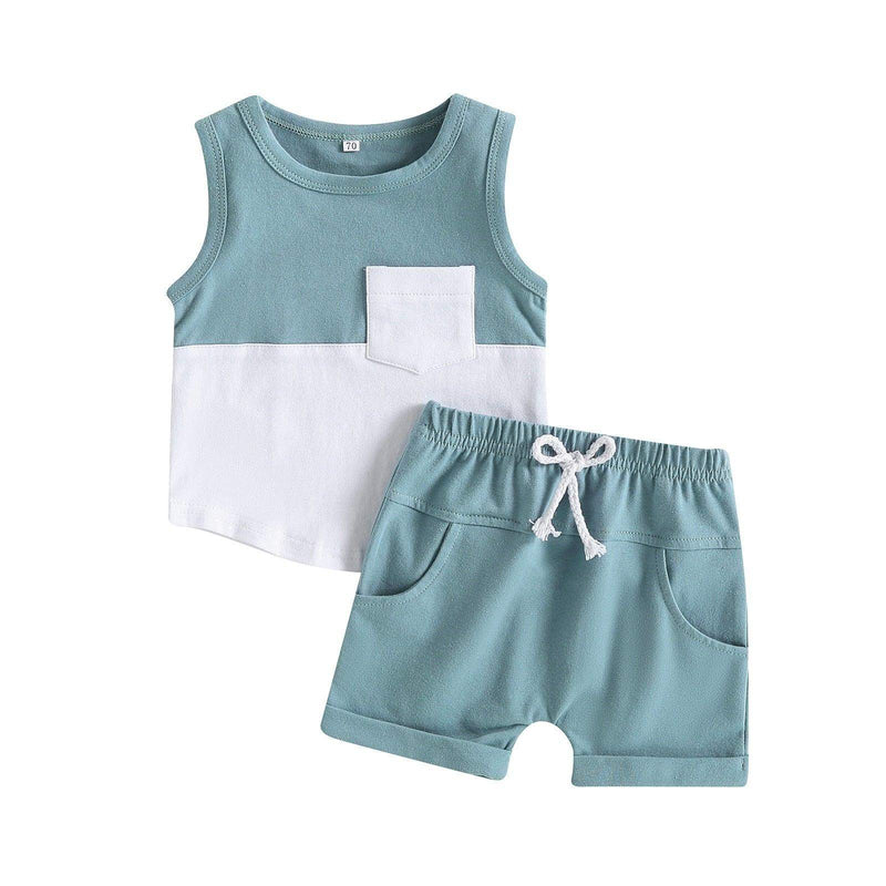 Conjunto de roupa infantil masculino moda verão - HalloStore