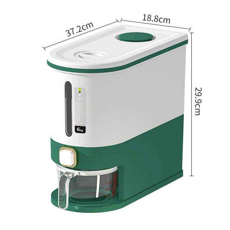 Dispenser de Arroz | Mantenha seu Arroz Fresco e Bem Organizado! - HalloStore