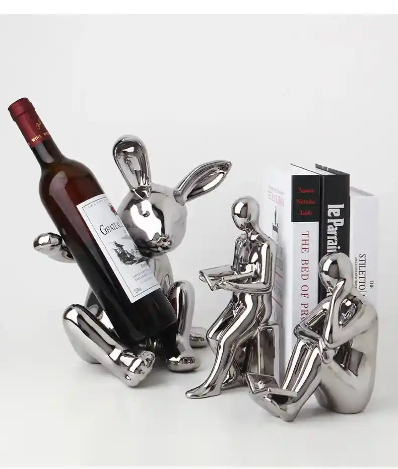 Aparador de Livros Decorativo em Cerâmica – Ideal para Escritório, Sala e Decoração Moderna