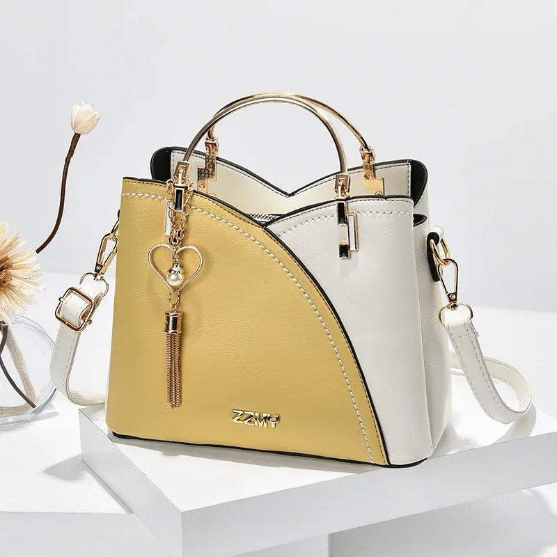 Bolsa De Ombro Elegante E Clássica Com Pingent - HalloStore