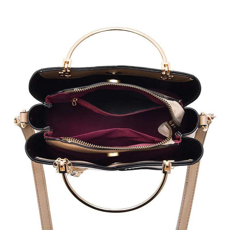 Bolsa De Ombro Elegante E Clássica Com Pingent - HalloStore