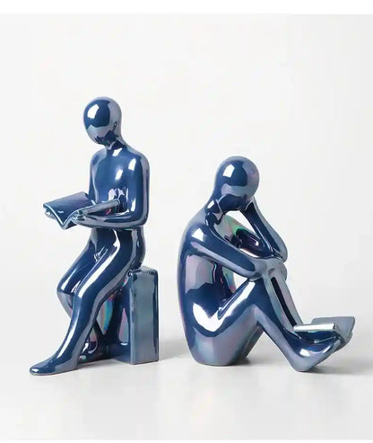 Aparador de Livros Decorativo em Cerâmica – Ideal para Escritório, Sala e Decoração Moderna