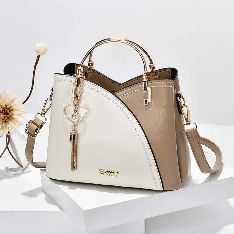 Bolsa De Ombro Elegante E Clássica Com Pingent - HalloStore
